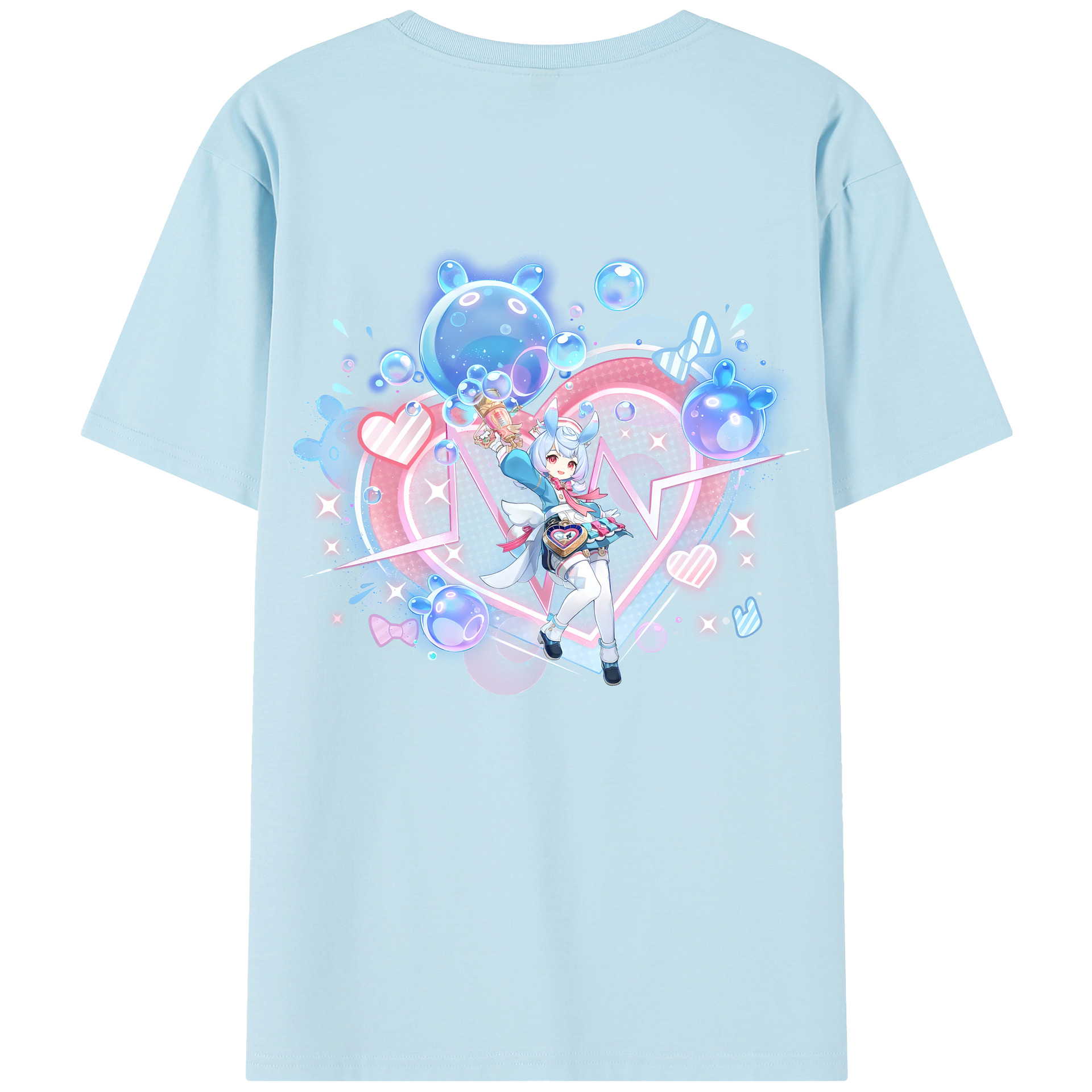 げんし神 シゲウィン genshin Shigewin 綿100％半袖Tシャツ（背面プリント）